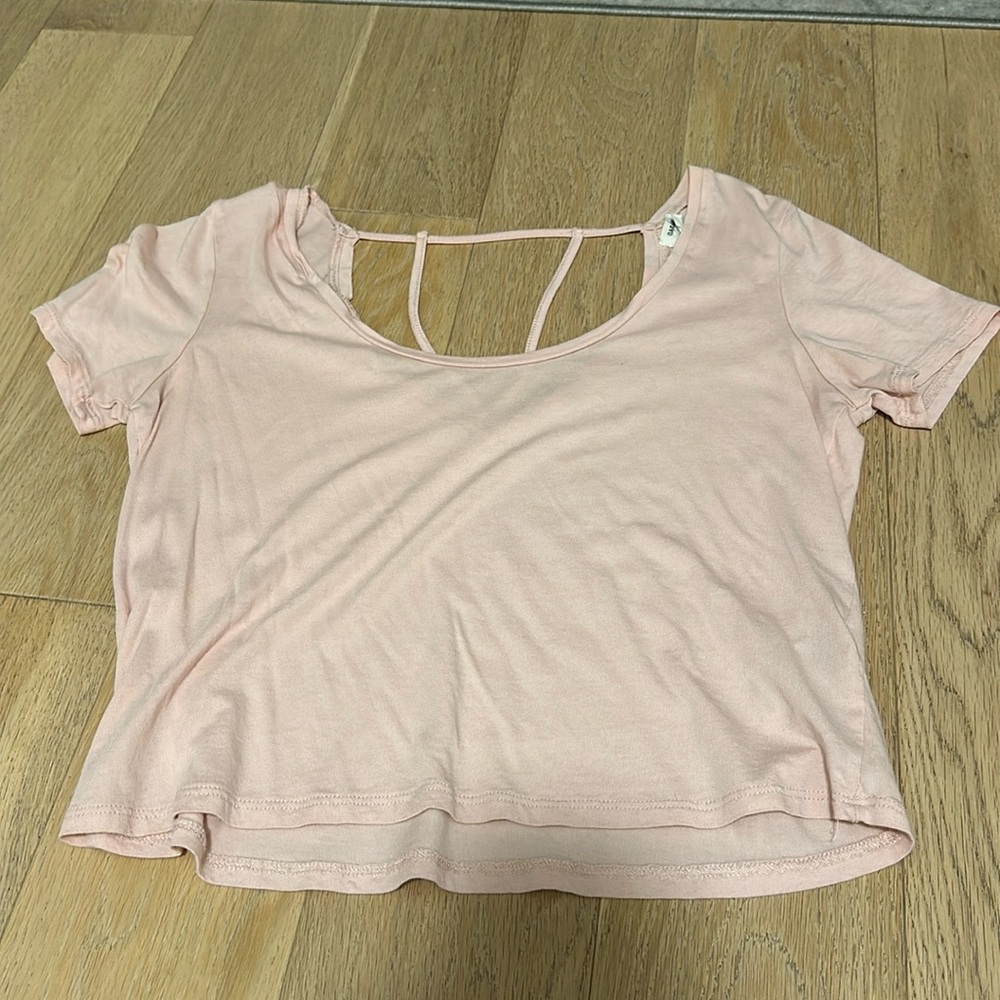 Pink crop top